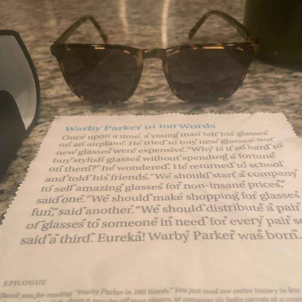 Warby Parker sunglasses
